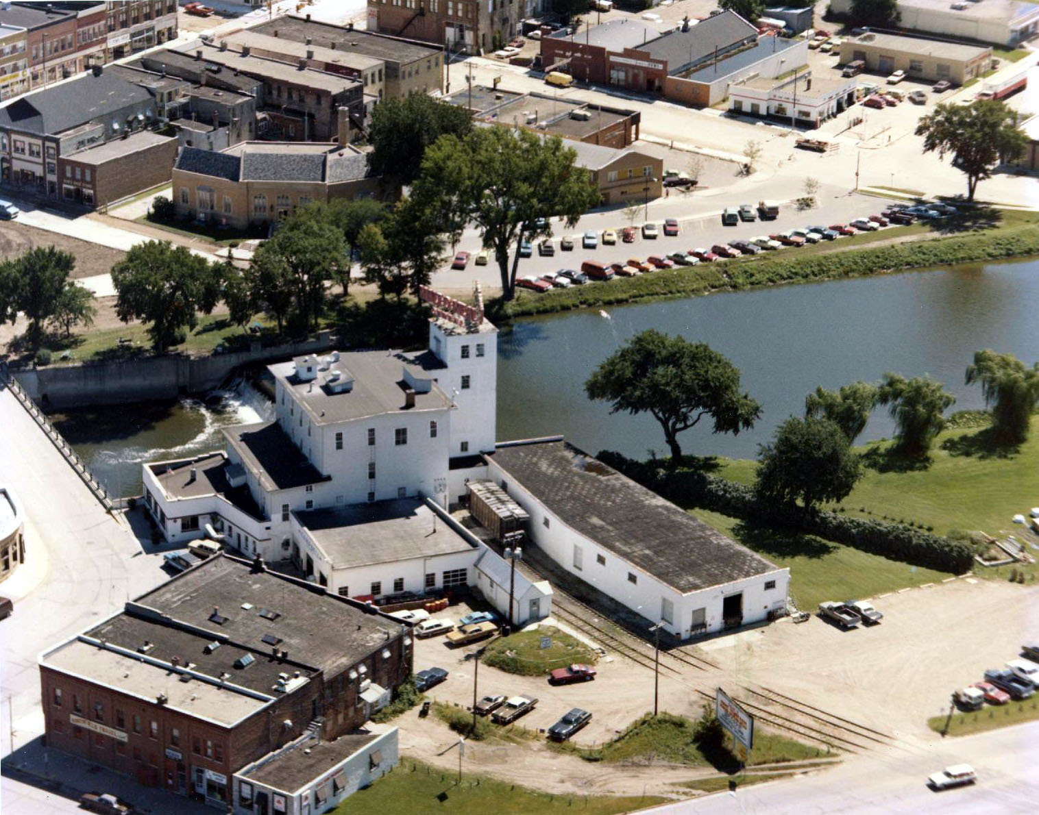 Aerial view of Ames Mill