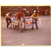 KYMN Bed Racing, c. 1980