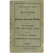 Rules for the Fifth Annual Rice County Agricultural Fair, 1872