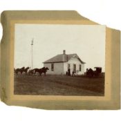 Small Farm House with a Windmill, c. 1902