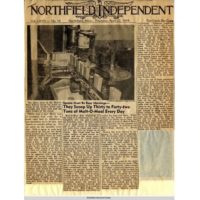 Northfield Independent article on Malt-O-Meal, 1954