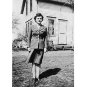 Louise Hadlinger in her World War II uniform