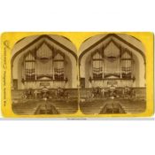 Interior of Congregational Church with New Pipe Organ, c. 1884