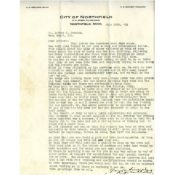 Letter from Northfield Mayor A. O. Netland to Arthur Persons, July 10, 1918